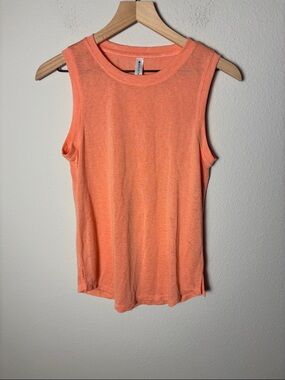 Athleta Breezy Muscle Tank Orange S/384043